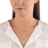 AMOR 14ct Yellow Gold Angel Wing Pendant Necklace