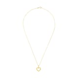 AMOR 14ct Yellow Gold Heart Design Pendant Necklace