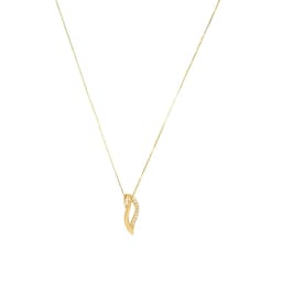 37970239 - 14ct Yellow Gold Cubic Zirconia Pendant Necklace
