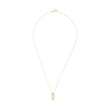 AMOR 14ct Yellow Gold Cubic Zirconia Pendant Necklace