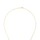 AMOR 14ct Yellow Gold Cubic Zirconia Loop Design Pendant Necklace