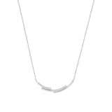 AMOR Silver Cubic Zirconia Pendant Necklace