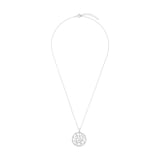 AMOR Silver Cubic Zirconia Loop Pendant Necklace