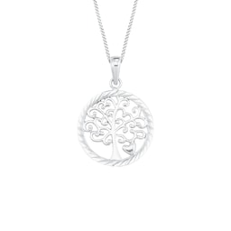 37970251 - Silver Tree Pendant Necklace