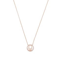 37970252 - Rose Gold Coloured Sterling Silver Cubic Zirconia Hand Pendant Necklace