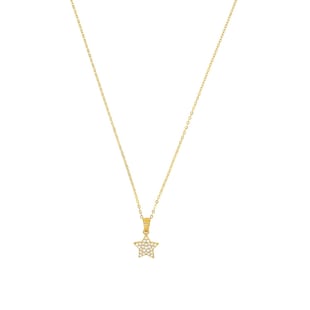 AMOR 9ct Yellow Gold Preciosa Star Pendant Necklace