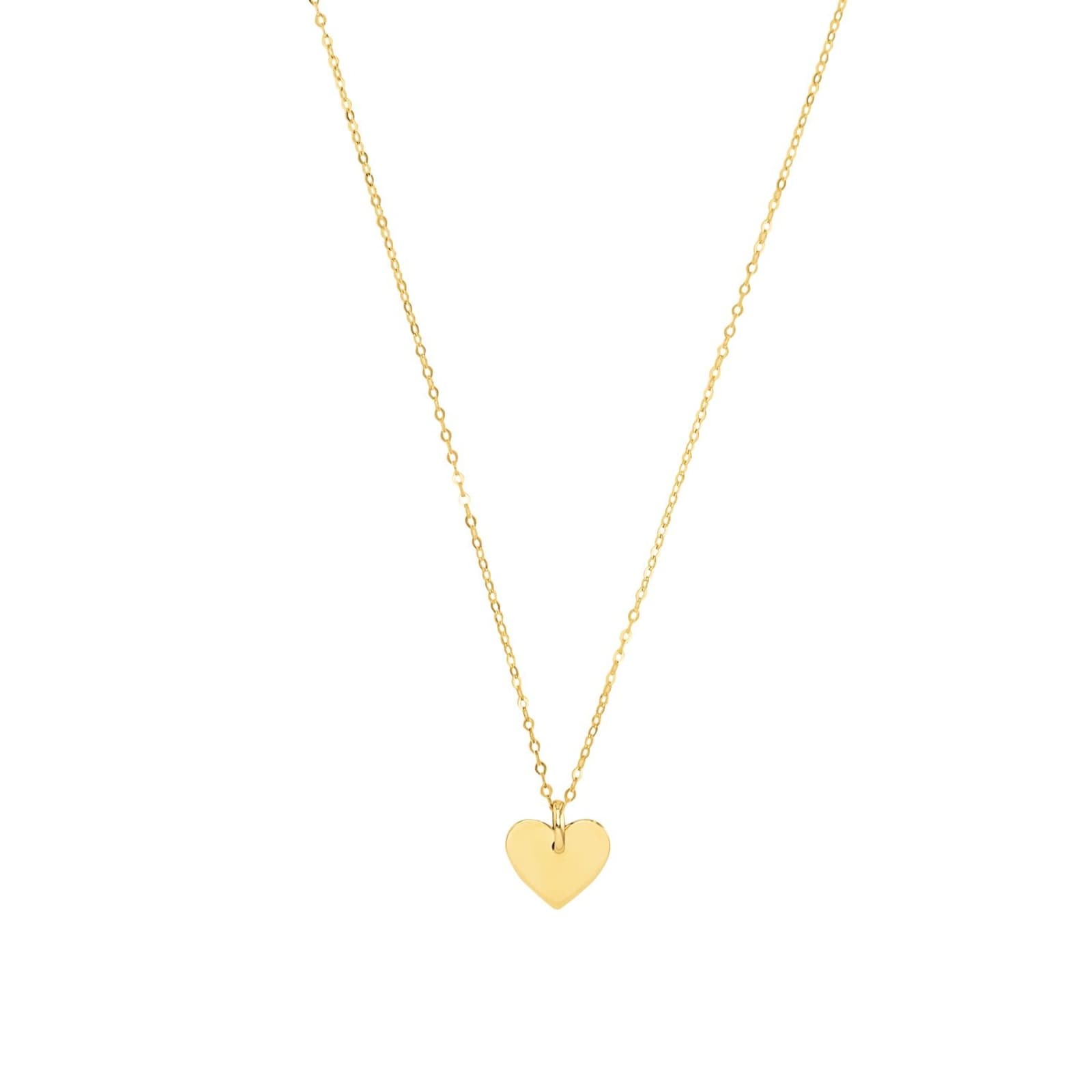 AMOR 9ct Yellow Gold Heart Pendant Necklace