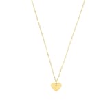 AMOR 9ct Yellow Gold Heart Pendant Necklace