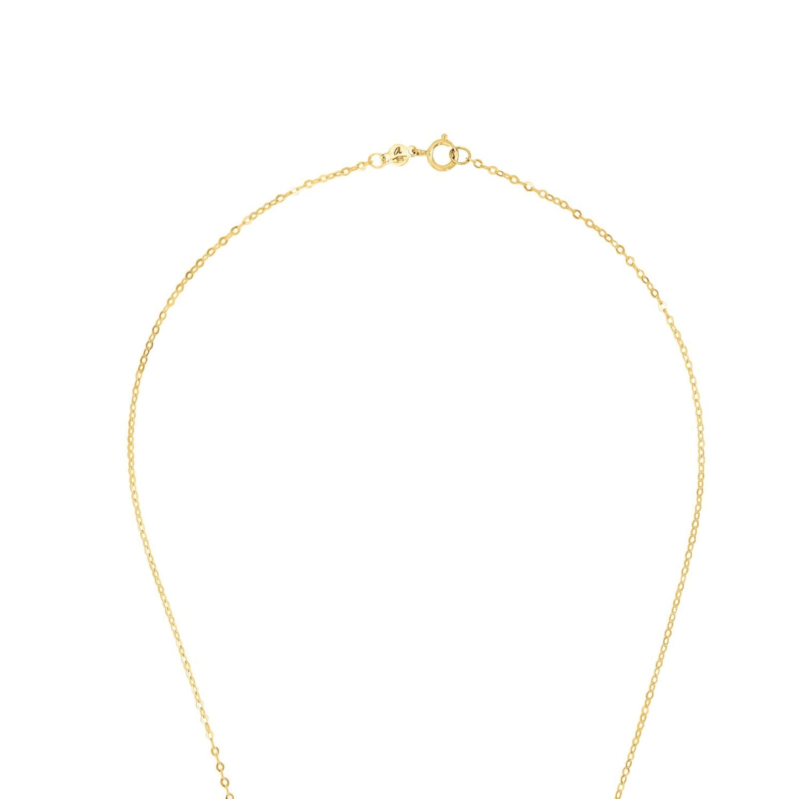 AMOR 9ct Yellow Gold Heart Pendant Necklace
