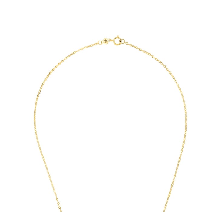 AMOR 9ct Yellow Gold Heart Pendant Necklace