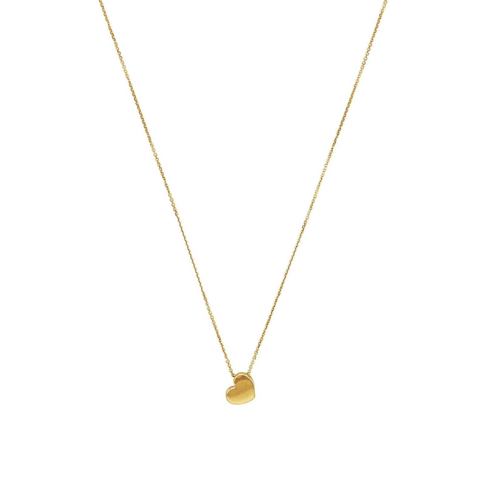 AMOR 9ct Yellow Gold Heart Pendant Necklace AMOR 9ct Yellow Gold Heart Pendant Necklace