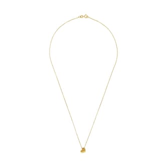 AMOR 9ct Yellow Gold Heart Pendant Necklace