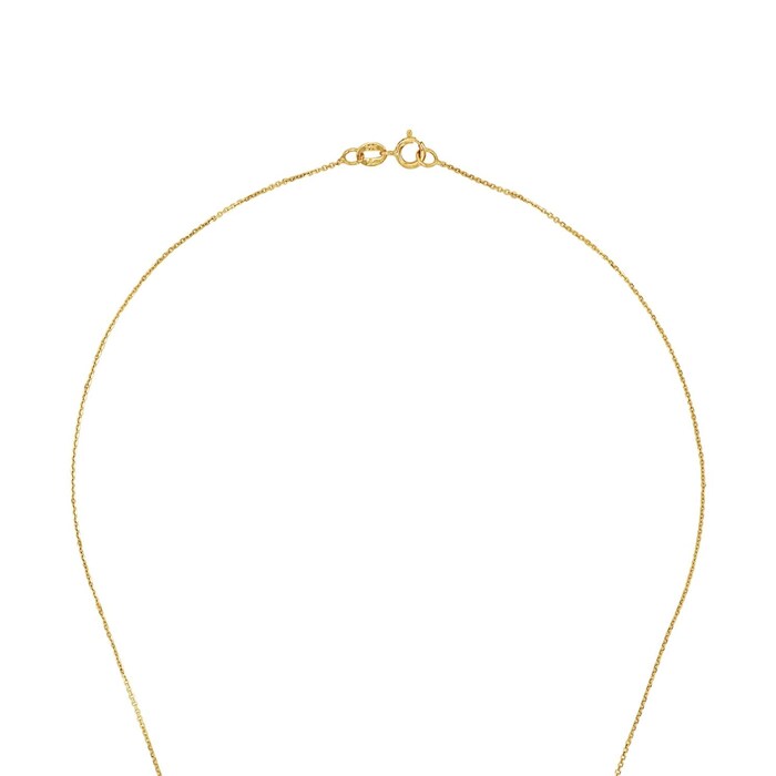 AMOR 9ct Yellow Gold Heart Pendant Necklace