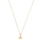 AMOR 9ct Yellow Gold Petal Pendant Necklace