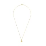 AMOR 9ct Yellow Gold Petal Pendant Necklace