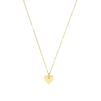 AMOR 9ct Yellow Gold Heart Pendant Necklace AMOR 9ct Yellow Gold Heart Pendant Necklace