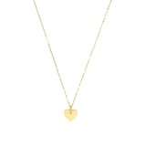 AMOR 9ct Yellow Gold Heart Pendant Necklace