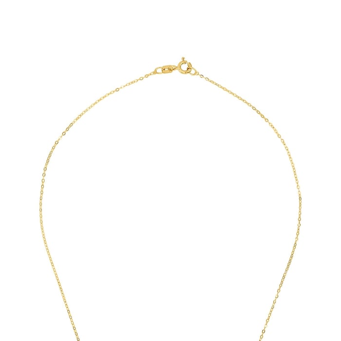 AMOR 9ct Yellow Gold Heart Pendant Necklace