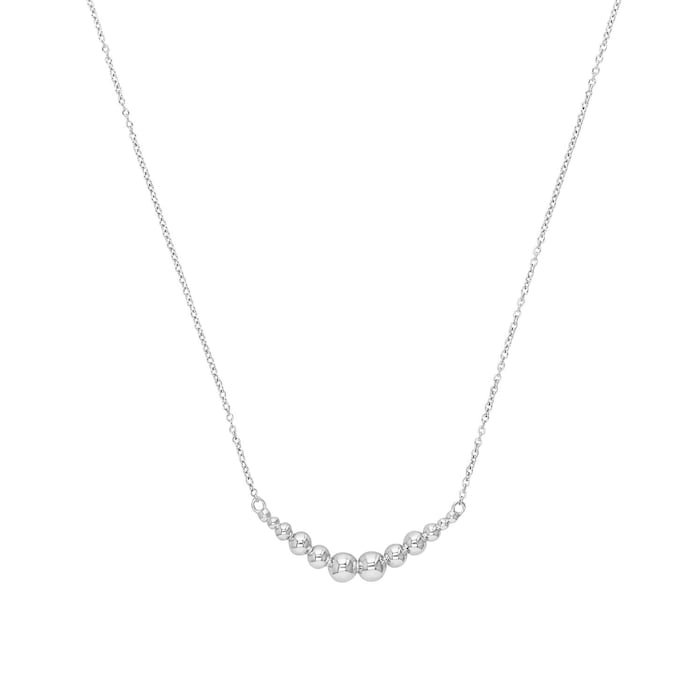 AMOR Silver Graduating Ball Necklace