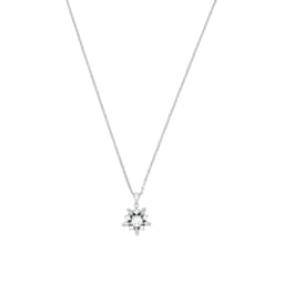 37970276 - Silver Cubic Zirconia Star Pendant Necklace