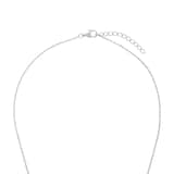 AMOR Silver Cubic Zirconia Round Bar Necklace