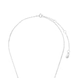 AMOR Silver Cubic Zirconia Pear Cut Pendant Necklace