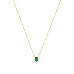 37970295 - Silver Green Stone Pendant Necklace