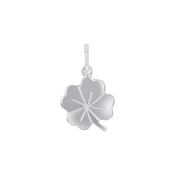 37970301 - 9ct White Gold Clover Pendant
