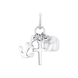 AMOR 9ct White Gold Charms Pendant