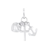 AMOR 9ct White Gold Charms Pendant