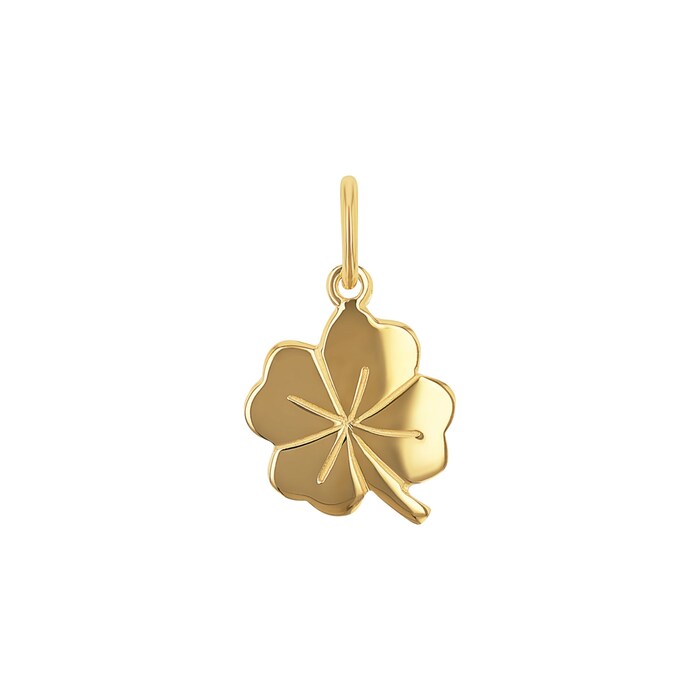 AMOR 18ct Yellow Gold Leaf Pendant