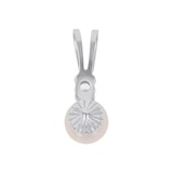 AMOR 9ct White Gold Cubic Zirconia Pendant