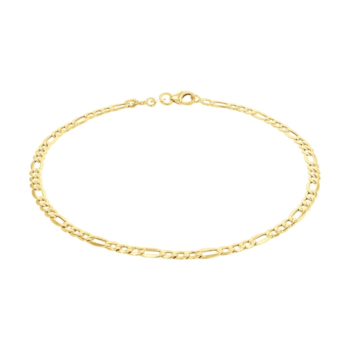 AMOR 9ct Yellow Gold Fantasy Chain Anklet