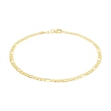 AMOR 9ct Yellow Gold Fantasy Chain Anklet