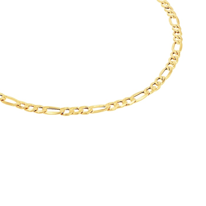 AMOR 9ct Yellow Gold Fantasy Chain Anklet