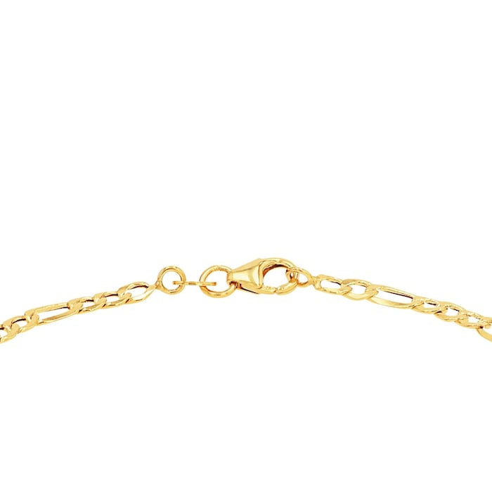 AMOR 9ct Yellow Gold Fantasy Chain Anklet