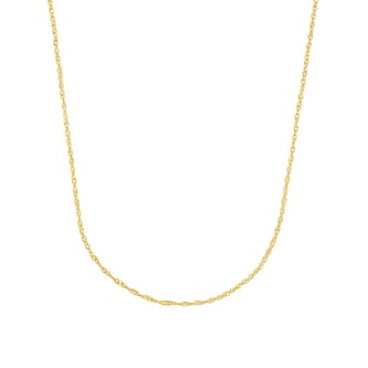 AMOR 9ct Yellow Gold Singapore Chain Necklace AMOR 9ct Yellow Gold Singapore Chain Necklace