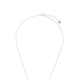 AMOR Silver Cubic Zirconia Tassel Necklace