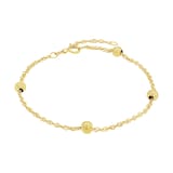 AMOR 9ct Yellow Gold Ball Chain Bracelet