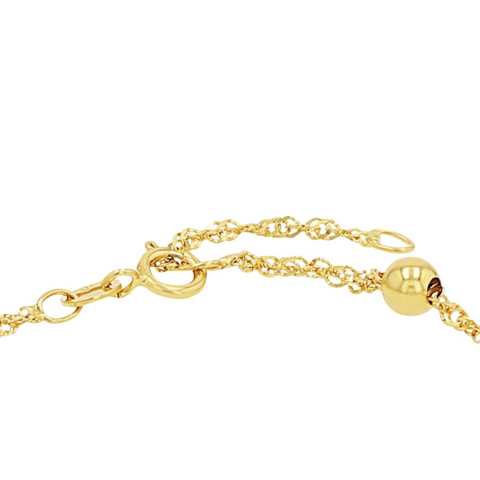 AMOR 9ct Yellow Gold Ball Chain Bracelet