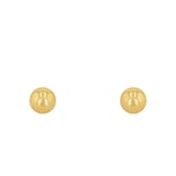 AMOR 9ct Yellow Gold Circular Stud Earrings