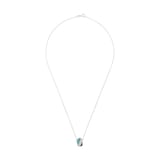 AMOR Silver Tri Colour Knot Pendant Necklace