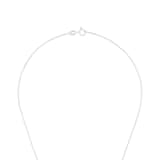 AMOR Sterling Silver Glass Stone Pendant Necklace