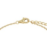 AMOR Yellow Gold Coloured Sterling Silver Lapis Heart Bracelet