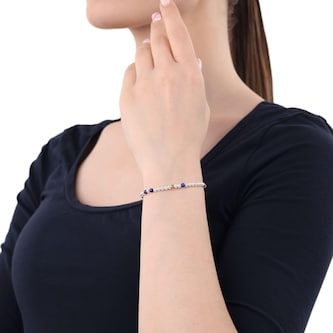 Amor Sterling Silver Lapis
Pearl Beaded Bracelet Amor Sterling Silver Lapis
Pearl Beaded Bracelet