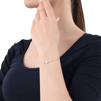 Amor Sterling Silver Pearl Bracelet Amor Sterling Silver Pearl Bracelet