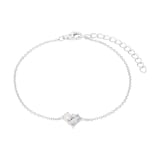 AMOR Sterling Silver Pearl & Cubic Zirconia Bracelet