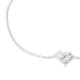 AMOR Sterling Silver Pearl & Cubic Zirconia Bracelet