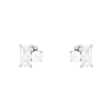 AMOR Sterling Silver Cubic Zirconia & Pearl Stud Earrings