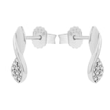 AMOR Sterling Silver Cubic Zirconia Drop Earrings